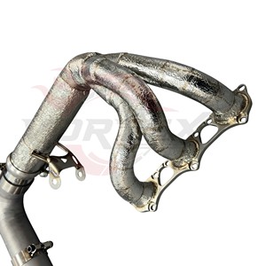 หัวเชื่อมโลหะผสมไทเทเนียม Vortex และท่อกลางสำหรับ PORSCHE 911 992 GT3 4.0ปลายคาร์บอนไฟเบอร์ - Product Image 4