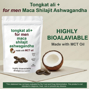 Gélules de Tongkat Ali à succès avec huile MCT pour complément de performance masculine à base de plantes - Product Image 3