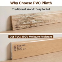 Moulure murale, plinthe, corniche et plinthe décorative de luxe en bois massif et PVC vierge de 2000 mm pour panneau mural décoratif haut de gamme