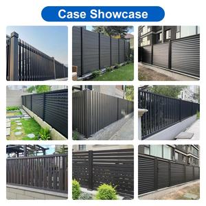 SUNTO ücretsiz ayakta alüminyum alaşımlı çit paneli 8ft avustralya toz kaplı kolayca monte Yard dekoratif bahçe kafes 3D - Product Image 5