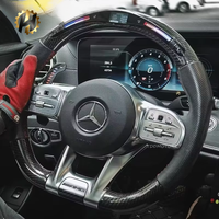 Palettes de changement de vitesse magnétiques en carbone LED de luxe HZ pour Mercedes-Benz AMG W212 W205 W213 W463 W222