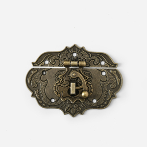 Zinc Alloy Vintage Latch Lock for Wooden Box Small Jewelry Chest Toggle Clasp Hardware Catch Antique Decorative Hardware