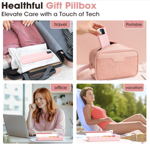 AIMO A170 Dispenser Pil Otomatis Kotak Pil Pintar dengan <span class=keywords><strong>Alarm</strong></span> Kotak Pil 7 Hari dengan Aplikasi Tempat Pil Mingguan untuk Perjalanan - Product Image 6