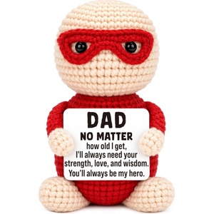 Cadeaux d'anniversaire sur le thème des super-héros faits à la main au crochet, cadeaux inspirants pour les papas, les beaux-pères et les maris - Product Image 1