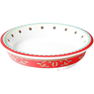 Plato Redondo de Melamina Imitación Porcelana con Orificios para Hot Pot, Carne de Res, Cordero, Uso en Fiestas - Product Image 3