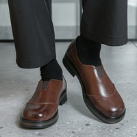 Hochwertige Designer-Herren-Formelle Slipper aus PU-Leder, Atmungsaktive Hochzeitsschuhe, Langlebige Alltags- und Fahrschuhe