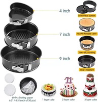 Fournitures de décoration de gâteaux 512pcs Ensemble d'outils à gâteaux avec moules à charnière Niveleur de gâteaux Plateau tournant Stan Tools fournitures