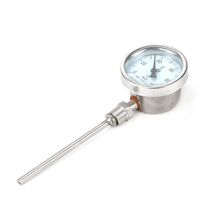 Termometer bimetal harga pabrik 0-100 ℃ termometer penggunaan industri Pointer untuk Boiler pipa <span class=keywords><strong>Oven</strong></span> - Product Image 6