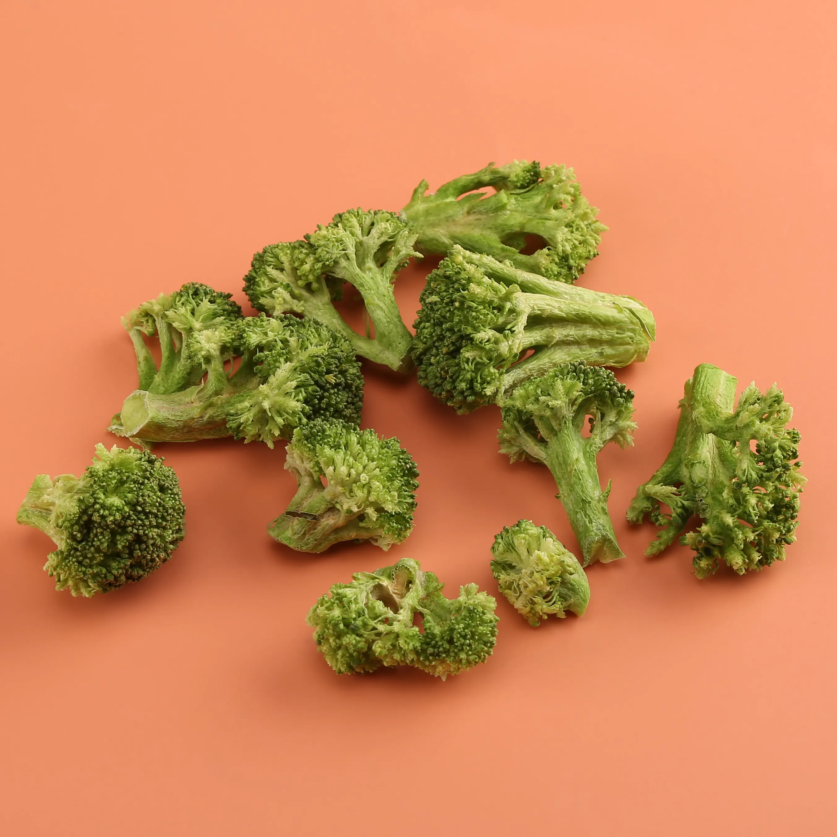 Guoyue freere campione broccoli liofilizzati fragranza croccante snack nutrizione cibo salutare mangiare direttamente verdure liofilizzate