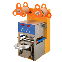 Entièrement automatique 400W Boba tasse scellant Machine 90/95mm diamètre bulle thé tasse scellage Machine robot culinaire