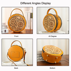Low Moq Customized Logo Elegant Crossbody Small Round Shape Ladies <strong>Mini</strong> Shoulder <strong>Bag</strong> Women Designer Handbags Famous Brands - Product Image 3