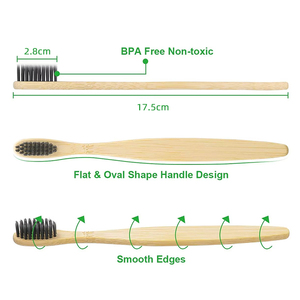 Sikat Gigi Bambu Putih untuk Dewasa Bulu Lembut Biodegradable dan Ramah Lingkungan Sekali Pakai untuk Penggunaan di Rumah - Product Image 4