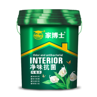 Peinture murale intérieure acrylique imperméable et résistante aux intempéries Doctor Home, finition satinée pour application au pistolet/au pinceau