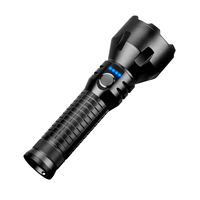 Lampe torche tactique 10W à focalisation fixe en alliage d'aluminium, brise-vitre, indicateur de batterie, pour le camping, les situations d'urgence, lampe torche LED rechargeable