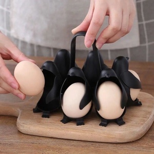 Cuiseur à œufs et support pour œufs durs avec cuiseur vapeur, design <span class=keywords><strong>pingouin</strong></span>, pour la cuisine - Product Image 1