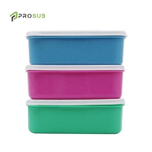 Prosub Back To School scatole per il pranzo a sublimazione vuoto OEM stampabile rettangolo plastica <span class=keywords><strong>2</strong></span> scomparti scatola per il pranzo a sublimazione per bambini - Product Image 6