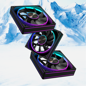 Lovinglcool 120mm Argb Quạt làm mát RGB gương trường hợp máy tính <span class=keywords><strong>fan</strong></span> hâm mộ chơi game CPU Cooler tản nhiệt người hâm mộ - Product Image 1