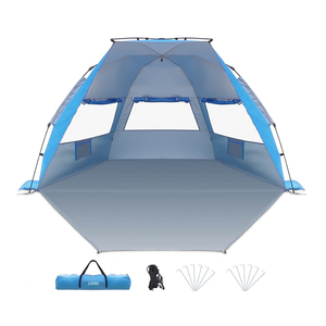 Presa di fabbrica all'ingrosso 4 persone automatico facile configurazione tre grandi finestre a maglia tenda <span class=keywords><strong>da</strong></span> spiaggia istantanea Pop-up tenda <span class=keywords><strong>da</strong></span> <span class=keywords><strong>campeggio</strong></span> all'aperto - Product Image 2