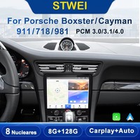 Autoradio Carplay para Porsche Boxster Cayman 718 911 918 981 997 Radio de coche Reproductor multimedia de video GPS Navegación 4G Android 13