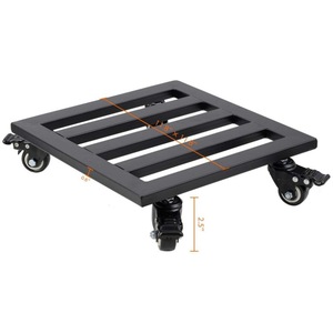 <b>Roller</b> <b>metal</b> flower pot storage rack, plant stand, square flower pot rack, flower pot trolley with <b>roller</b> tray, flower stand - Product Image 3