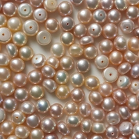 Perles de culture d'eau douce en vrac, perles mélangées de qualité supérieure, naturelles, roses et violettes, pour la fabrication de bijoux DIY
