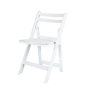 Chaises pliantes blanches en résine plastique pour événements chaise de fête de mariage <span class=keywords><strong>Wimbledon</strong></span> Banquet pliable mobilier d'extérieur chaise de jardin - Product Image 4