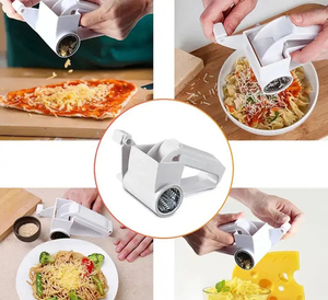 Cortador de Verduras Rotatorio de Acero Inoxidable Syh1192 al por Mayor, Rallador de Queso Manual con Manivela - Product Image 4