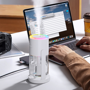 Mini Ultraschall Auto Luftbe feuchter Diffusor USB Luft rotierendes Aroma Ätherisches Öl Aroma therapie 7 Farbe LED Nebel Sprüh gerät Luftbe feuchter - Product Image 3