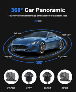 360 °   Caméra panoramique 1080P AHD pour <span class=keywords><strong>Sony</strong></span> 662, vue avant, arrière, gauche, droite, accessoires de voiture pour autoradio Android - Product Image 2