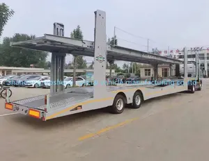 WS Vehicle Transport 2 Axle 6/8/10 Double Deck Vehicle Car Carrier Semi Trailer Auto Car Trailer