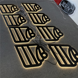 Letreros luminosos LED personalizados con logotipo, tienda de negocios al aire libre, señalización frontal <span class=keywords><strong>exterior</strong></span> pintada, <span class=keywords><strong>letrero</strong></span> retroiluminado de acrílico 3D - Product Image 1
