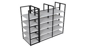 Étagères de supermarché en acier haute densité Global Source, rayonnage gondole peu encombrant pour les petites supérettes urbaines - Product Image 3