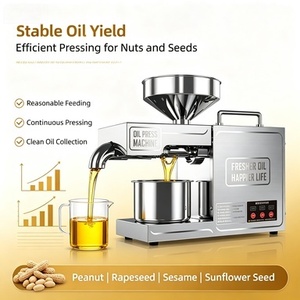 Prensa de Aceite de Oliva Automática Estilo Italiano, Nueva Prensa en Frío de Acero Inoxidable para Aceite de Oliva y Aceite de Almendras de Primera Calidad, Uso Doméstico y Comercial - Product Image 2