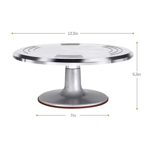 Base Giratoria para Tartas de 12 Pulgadas, Antideslizante, de Aleación de Aluminio, Rotación de 360 Grados, Herramienta para Repostería, Venta al Por Mayor - Product Image 4