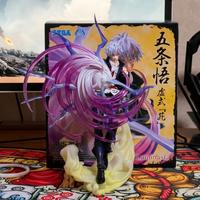 Figura Coleccionable de Anime JJK Satoru Gojo, Oficialmente Licenciada, de PVC ABS Morado Hueco, en Empaque Original para Fans, Venta al Por Mayor