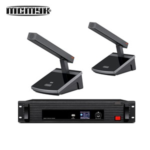 Mikrofon konferensi kondensor kualitas tinggi MOQ rendah XLR Model Desktop konektor Noise Cancelling untuk komunikasi berkabel jernih - Product Image 1