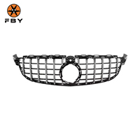 Pièces automobiles W205, mise à niveau style GT, calandre avant noire de haute qualité en ABS pour Mercedes Benz W205 Classe C C300 AMG C43 2015+