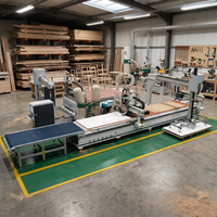 Machine de nesting CNC haute rigidité CA48-F-2123 ATC pour portes d'armoires de cuisine 380V/220V Ligne de fabrication de meubles en bois MDF