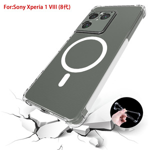 Coque de téléphone magnétique avec airbag, prix de gros direct usine, compatible avec support de voiture, personnalisation du logo OEM ODM, pour Sony <span class=keywords><strong>Xperia</strong></span> 1 VIII - Product Image 2