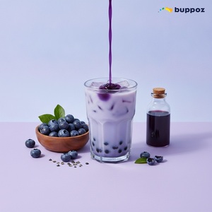 น้ำเชื่อมบลูเบอร์รี่ 5 กก. ขวด ฮาลาล HACCP สำหรับร้านชานมไข่มุก ชานม  รับผลิตแบรนด์ส่วนตัว - Product Image 6