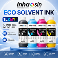 Encre éco-solvant 1L CMYK pour têtes d'impression Epson I3200 XP600 DX5 DX7, vente en gros OEM pour impression d'affiches publicitaires