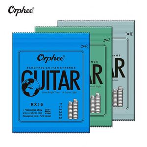 Orphee-cuerdas de Metal <span class=keywords><strong>para</strong></span> <span class=keywords><strong>guitarra</strong></span> eléctrica, juego de cuerdas Serie RX, acero al carbono Hexagonal, 6 cuerdas <span class=keywords><strong>para</strong></span> piezas de <span class=keywords><strong>guitarra</strong></span>, instrumento Musical - Product Image 1