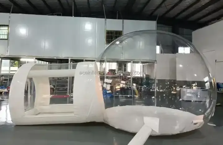 Casa de rebote de burbujas para niños, carpa hinchable transparente