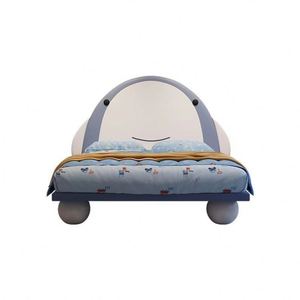 Cama Premium para niños con diseño de ballena Marco de madera resistente 100% Muebles minimalistas para dormitorio juvenil de espacio pequeño - Product Image 6