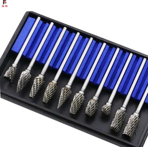 Miễn phí Mẫu 20pcs 2.35x3mm 3mm Shank tungsten carbide quay tập tin cắt mũi Khoan Quay Carbide Burrs rắn carbide burr Bộ - Product Image 2