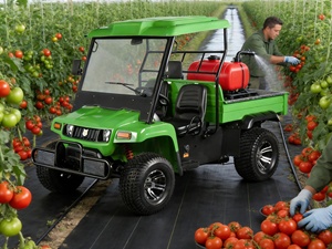Véhicule utilitaire électrique 4 places robuste pour la <span class=keywords><strong>patrouille</strong></span> agricole et de ranch, utilisation tout-terrain OEM - Product Image 5