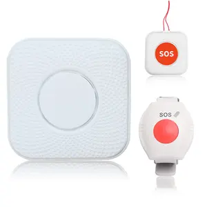 CE ROHS không dây người chăm sóc máy nhắn tin nút gọi cho người già tại nhà hệ thống cảnh báo y tá tại nhà bệnh nhân cao tuổi bị vô hiệu hóa nút gọi SOS