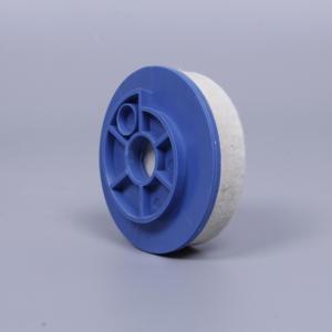 Almohadilla de pulido de fieltro de lana blanca con placa de soporte reforzada para herramientas eléctricas rotativas - Product Image 2