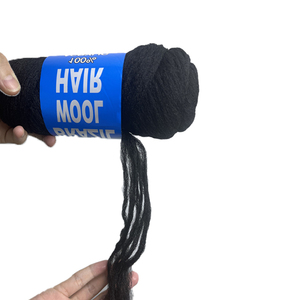 Vente en gros en Chine Prix bon marché de cheveux de <span class=keywords><strong>laine</strong></span> brésilienne 100% fil acrylique <span class=keywords><strong>laine</strong></span> de cheveux fil noir pour serrures crochet tressage cheveux - Product Image 5