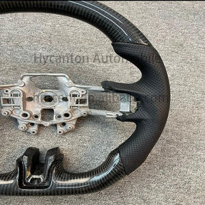 หนังคาร์บอนไฟเบอร์คุณภาพสูงแบบเจาะรูสำหรับพวงมาลัยรถยนต์ฟอร์ดมัสแตง ปี 2018-2021 - Product Image 6